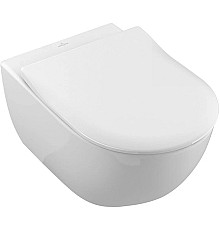 Подвесной безободковый унитаз с сиденьем микролифт Villeroy & Boch Subway 2.0 5614R201