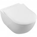 Подвесной безободковый унитаз с сиденьем микролифт Villeroy & Boch Subway 2.0 5614R2R1
