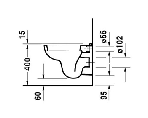 Приобрести Подвесной унитаз Duravit D-Code 22110900002 в магазине сантехники Santeh-Crystal.ru