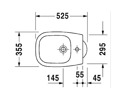 Купить Биде напольное Duravit D-Code 22371000002 в магазине сантехники Santeh-Crystal.ru