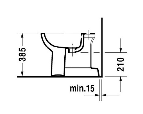 Купить Биде напольное Duravit D-Code 22371000002 в магазине сантехники Santeh-Crystal.ru