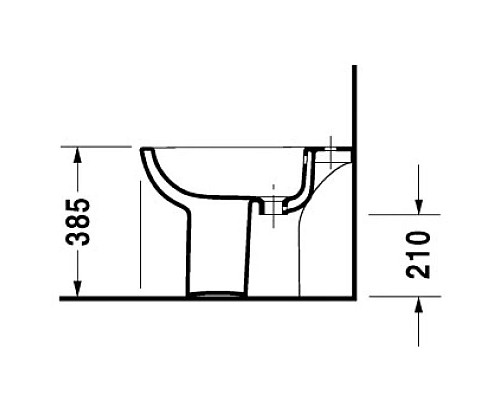 Заказать Биде напольное Duravit D-Code 22381000002 в магазине сантехники Santeh-Crystal.ru