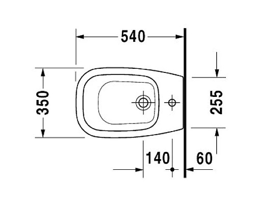 Заказать Биде напольное Duravit D-Code 22381000002 в магазине сантехники Santeh-Crystal.ru