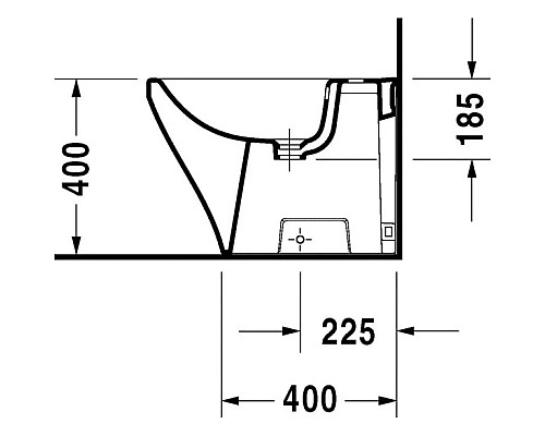 Купить Биде напольное Duravit DuraStyle 2284100000 в магазине сантехники Santeh-Crystal.ru