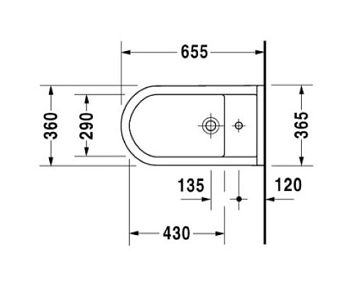 Заказать Биде напольное Duravit Starck 3 2234100000 в магазине сантехники Santeh-Crystal.ru