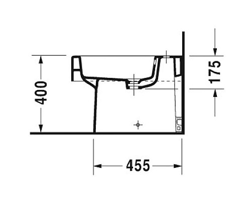 Приобрести Биде напольное Duravit Vero 2240100000 в магазине сантехники Santeh-Crystal.ru