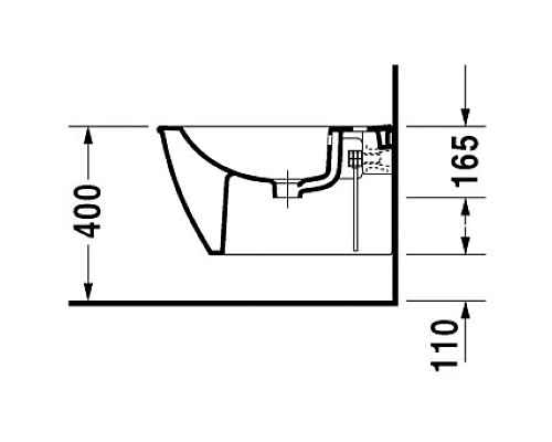 Купить Биде подвесное Duravit Darling New 2249150000 в магазине сантехники Santeh-Crystal.ru