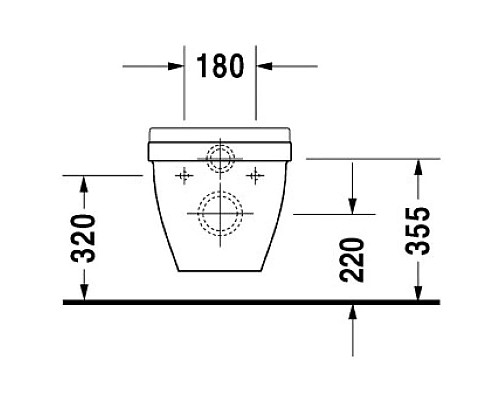 Заказать Подвесной унитаз Duravit Starck 3 2201090000 в магазине сантехники Santeh-Crystal.ru