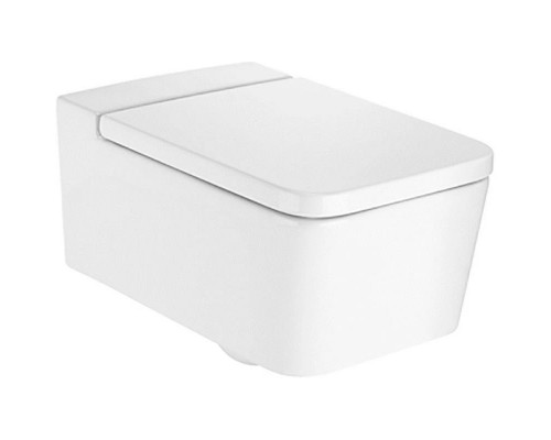 Приобрести Подвесной безободковый унитаз Roca Inspira 346537000 в магазине сантехники Santeh-Crystal.ru