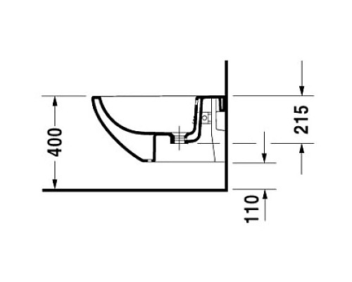 Заказать Подвесное биде Duravit Architec 2531150000 в магазине сантехники Santeh-Crystal.ru