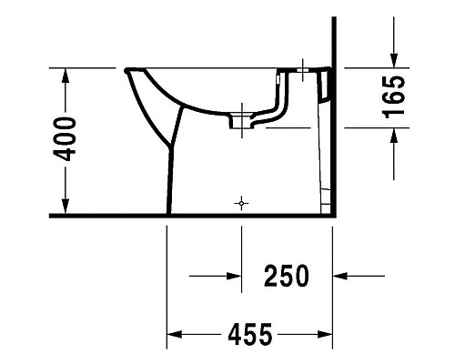 Приобрести Биде напольное Duravit Darling New 2250100000 в магазине сантехники Santeh-Crystal.ru