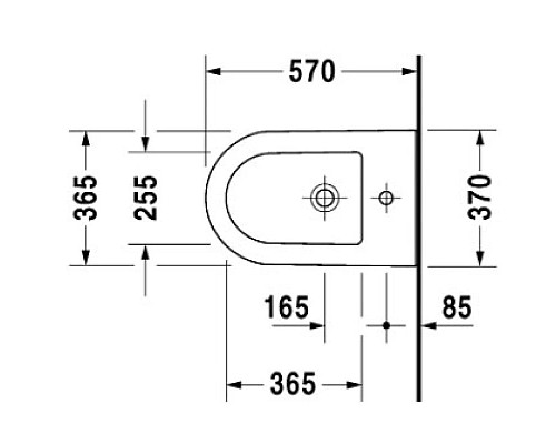 Приобрести Биде напольное Duravit Darling New 2250100000 в магазине сантехники Santeh-Crystal.ru