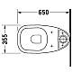 Купить Чаша напольного унитаза Duravit D-Code 21110100002 в магазине сантехники Santeh-Crystal.ru