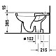 Купить Чаша напольного унитаза Duravit D-Code 21110100002 в магазине сантехники Santeh-Crystal.ru