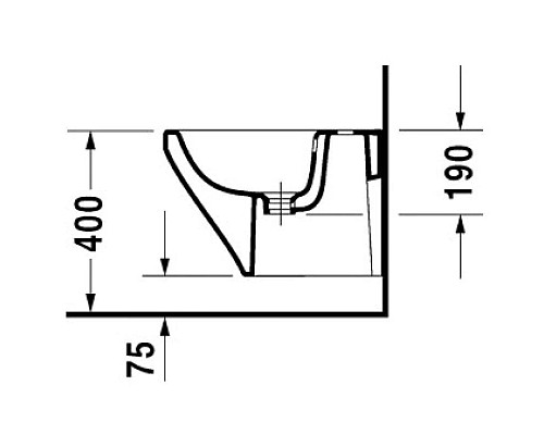 Заказать Подвесное биде Duravit DuraStyle 2285150000 в магазине сантехники Santeh-Crystal.ru