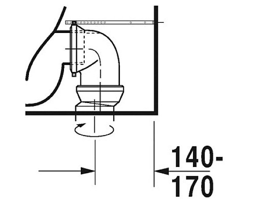 Купить Чаша напольного унитаза Duravit ME by Starck 2172090000 в магазине сантехники Santeh-Crystal.ru