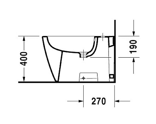 Заказать Биде напольное Duravit Starck 2 2272100000 в магазине сантехники Santeh-Crystal.ru