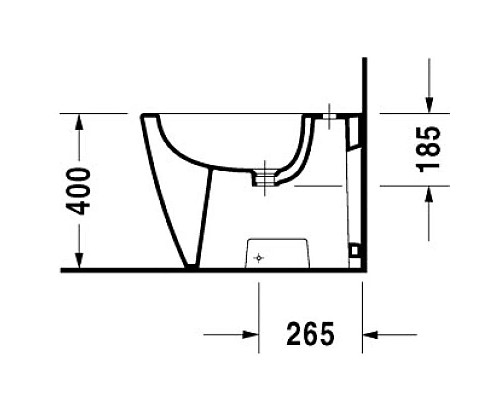 Заказать Биде напольное Duravit Starck 2 2255100000 в магазине сантехники Santeh-Crystal.ru