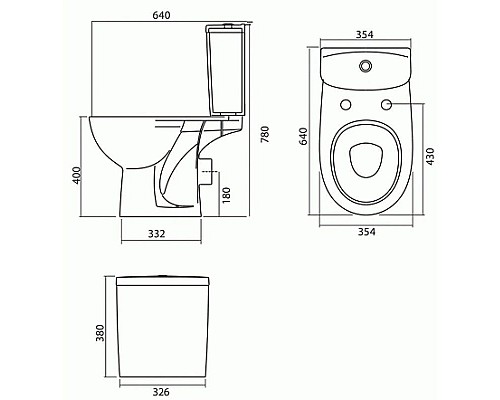 Заказать Унитаз-компакт с сиденьем микролифт Kolo Freja L79211000 в магазине сантехники Santeh-Crystal.ru