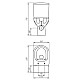 Заказать Унитаз-компакт безободковый с сиденьем микролифт Cersanit City KO-CIT011-3/5-COn-S-DL в магазине сантехники Santeh-Crystal.ru