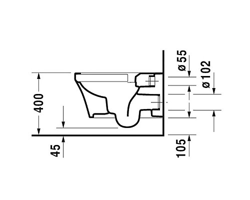 Приобрести Подвесной безободковый унитаз Duravit P3 Comforts 2561090000 в магазине сантехники Santeh-Crystal.ru