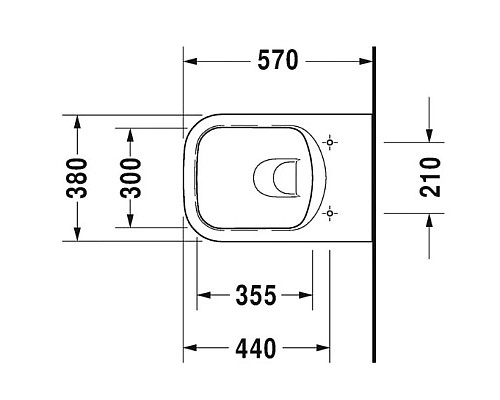 Приобрести Подвесной безободковый унитаз Duravit P3 Comforts 2561090000 в магазине сантехники Santeh-Crystal.ru