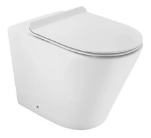 Приставной безободковый унитаз с сиденьем микролифт Jaquar Opal OPS-WHT-15955NUF