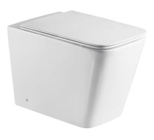 Приставной безободковый унитаз с сиденьем микролифт WeltWasser Gelbach 002GL-WT