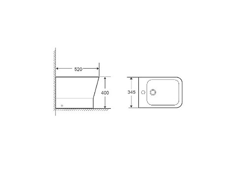 Купить Биде напольное WeltWasser Rotbach 003GL-WT в магазине сантехники Santeh-Crystal.ru