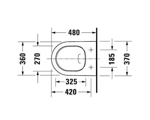 Приобрести Подвесной безободковый унитаз Duravit D-Neo 2587090000 в магазине сантехники Santeh-Crystal.ru