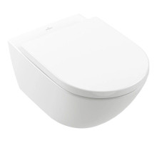 Подвесной безободковый унитаз с сиденьем микролифт Villeroy & Boch Subway 3.0 4670TS01