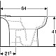 Купить Чаша напольного безободкового унитаза Geberit Smyle 500.212.01.1 в магазине сантехники Santeh-Crystal.ru