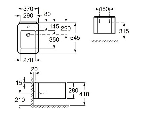 Заказать Подвесное биде Roca Element 357576000 в магазине сантехники Santeh-Crystal.ru