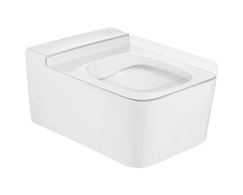 Приобрести Подвесной безободковый унитаз Roca Inspira 346537000 в магазине сантехники Santeh-Crystal.ru