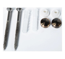 Комплект вертикальных крепежей для унитаза с заглушками цвет бронза Cezares CZR-FIX-FLR-Br