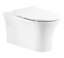 Подвесной безободковый унитаз BelBagno Ancona BB1224CHR-SM