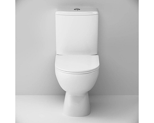 Купить Унитаз-компакт безободковый с сиденьем микролифт Am.Pm Gem C908600SC в магазине сантехники Santeh-Crystal.ru