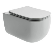 Подвесной безободковый унитаз с сиденьем микролифт Ceramica Nova Noel CN3013