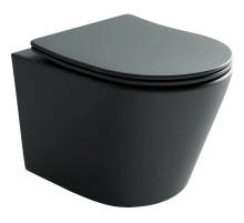 Подвесной безободковый унитаз с сиденьем микролифт Ceramica Nova Balearica CN6000MDH