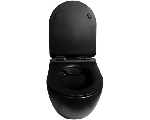 Купить Подвесной безободковый унитаз с сиденьем микролифт SantiLine SL-5002MB в магазине сантехники Santeh-Crystal.ru