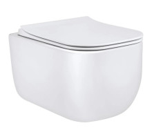 Унитаз подвесной Vincea Form VT1-35 безободковый, с сиденьем микролифт, белый