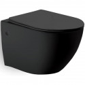 Унитаз подвесной Vincea Globo VT1-14MB безободковый, с сиденьем микролифт, черный матовый