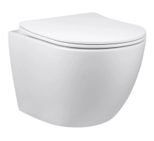 Унитаз подвесной Vincea Globo VT1-14S безободковый, с сиденьем микролифт, белый