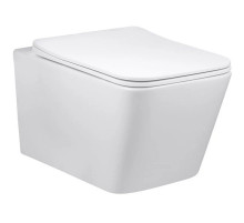 Унитаз подвесной Vincea Q-Line VT1-12 безободковый, с сиденьем микролифт, белый