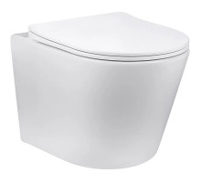 Унитаз подвесной Vincea Piatti VT1-11 безободковый, с сиденьем микролифт, белый