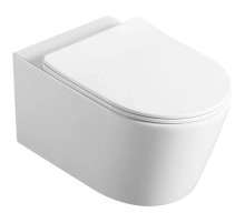 Унитаз подвесной Vincea Cute VT1-24 безободковый, с сиденьем микролифт, белый