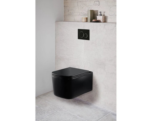 Унитаз подвесной Vincea Ultra VT1-32MB безободковый, с сиденьем микролифт, черный матовый