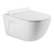 Унитаз подвесной Vincea Idea VT1-33 безободковый, с сиденьем микролифт, белый