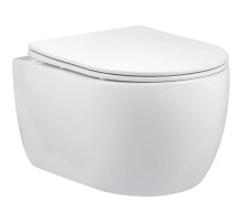 Унитаз подвесной Vincea Evo VT1-34S безободковый, с сиденьем микролифт, белый