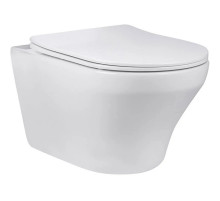 Унитаз подвесной Vincea Edge-M VT1-37 безободковый, с сиденьем микролифт, белый